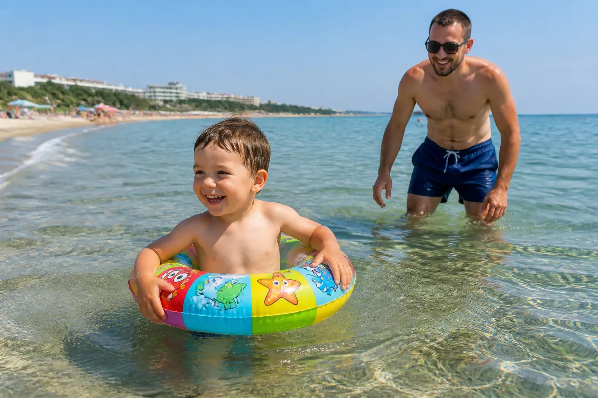 colac gonflabil siguranță copii plajă mare