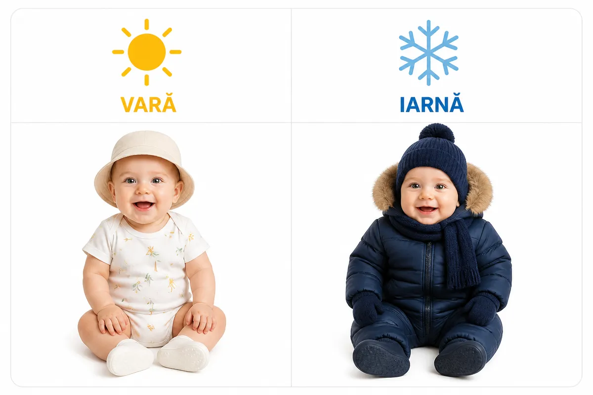comparație siguranță bebeluș vară iarnă