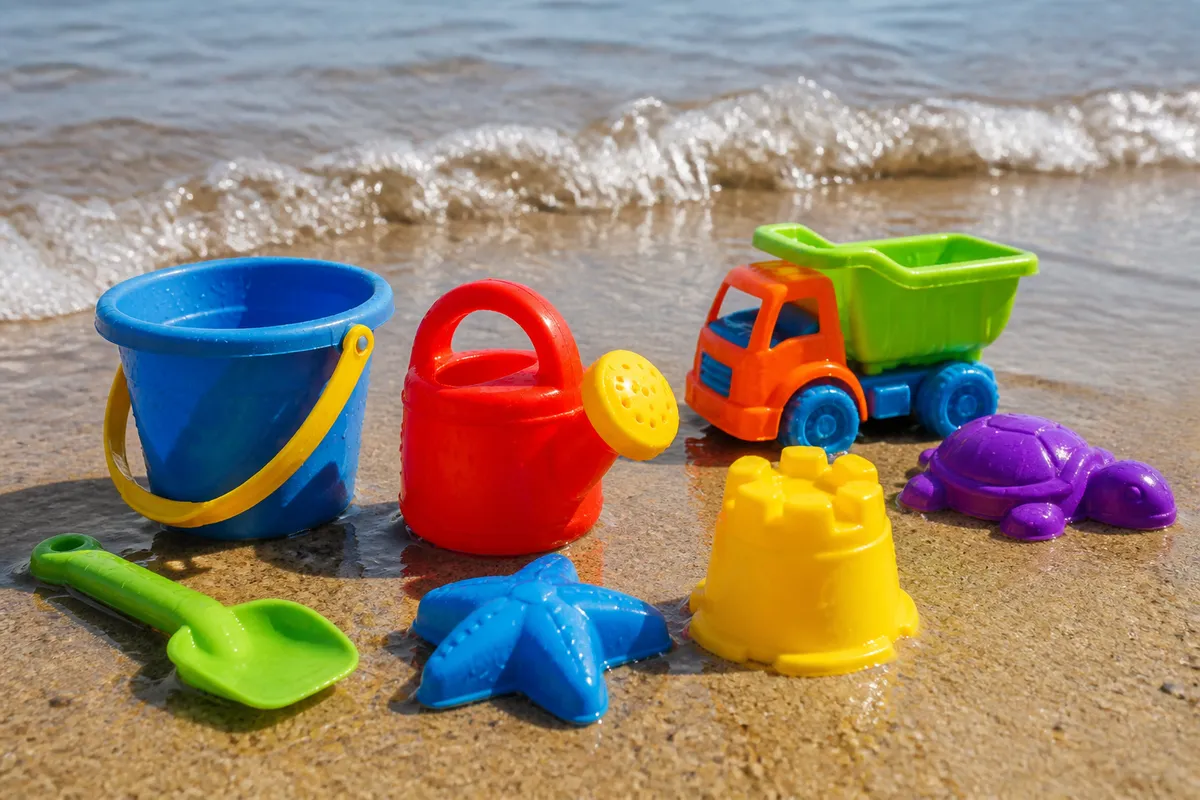 jucării plajă materiale sigure copii mici