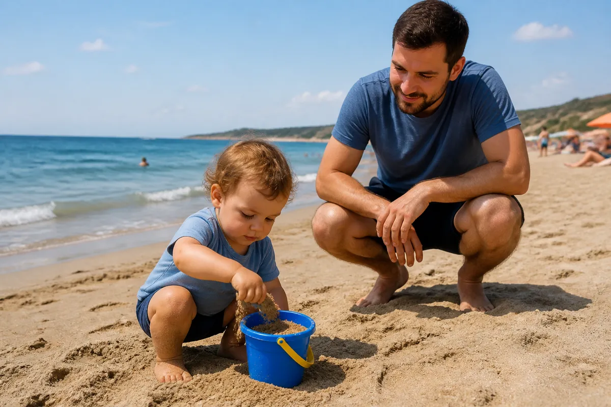 jucării plajă potrivite vârstei copilului