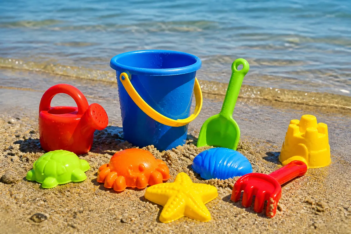 materiale sigure jucării plajă copii