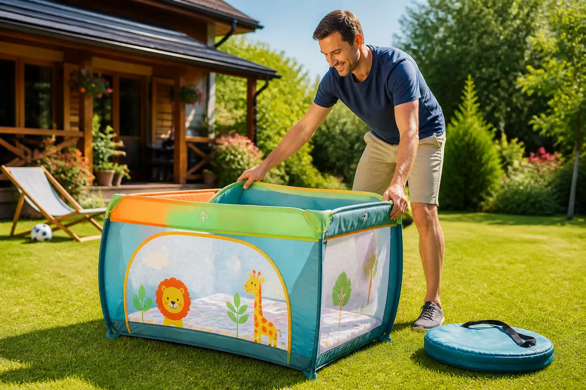 pătuț pop-up montaj rapid vară copil