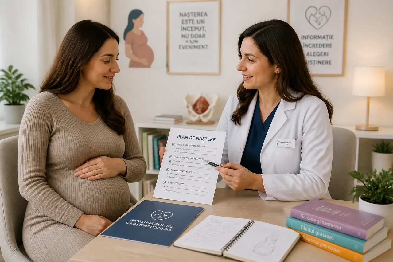 plan de naștere discutat cu medicul obstetrician