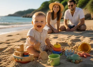 Plastic sau materiale naturale pentru jucăriile de plajă ale bebelușului vostru Plastic sau materiale naturale pentru jucăriile de plajă ale bebelușului vostru