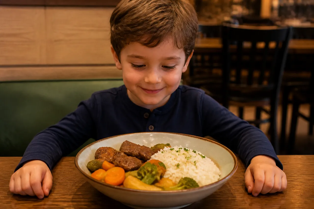 preparate simple pentru copil mic la restaurant