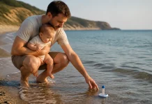 Temperatura apei de mare și pielea sensibilă a bebelușului Temperatura apei de mare și pielea sensibilă a bebelușului