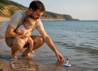 Temperatura apei de mare și pielea sensibilă a bebelușului Temperatura apei de mare și pielea sensibilă a bebelușului