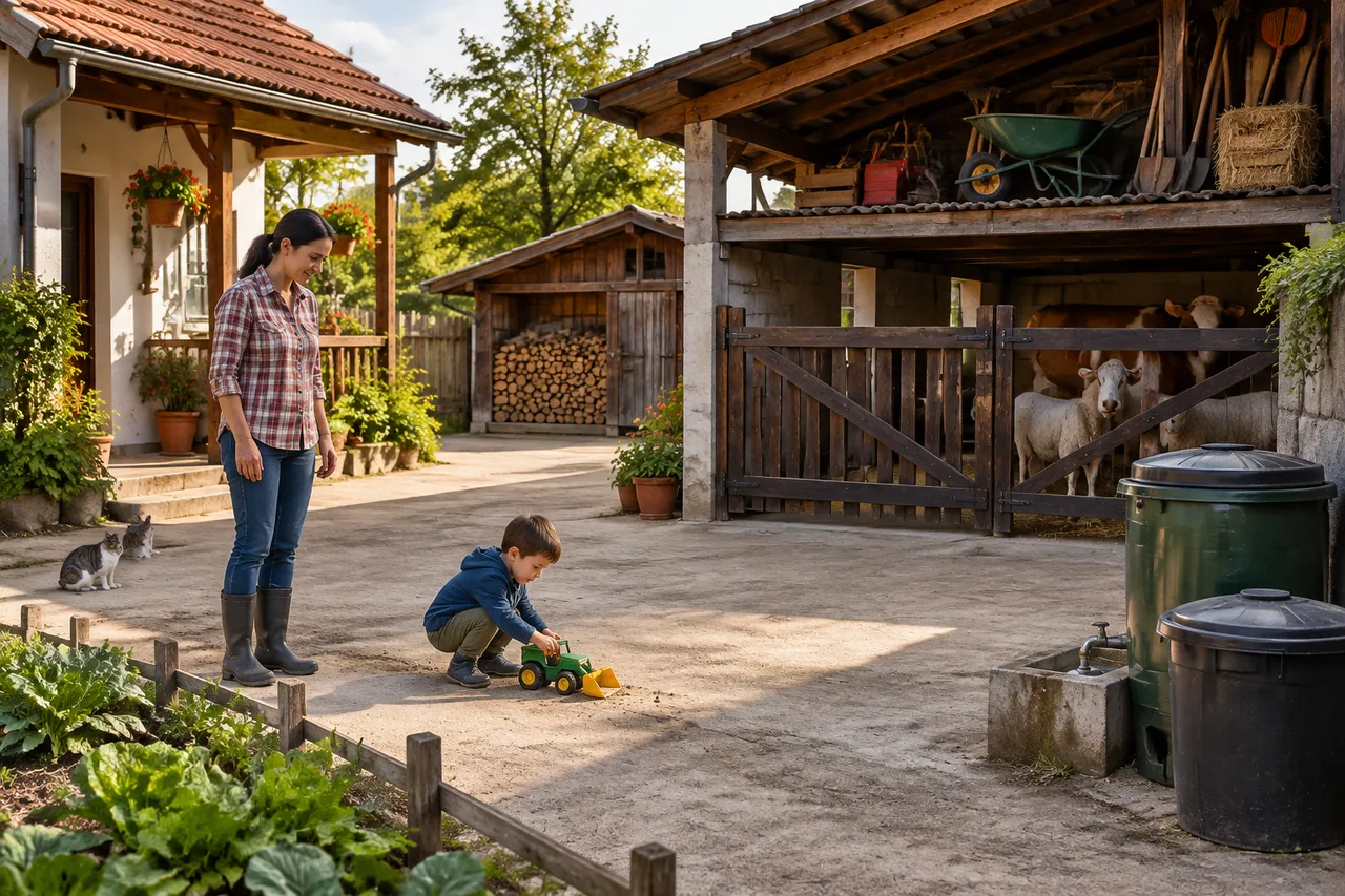 pericole în gospodăria rurală pentru copii