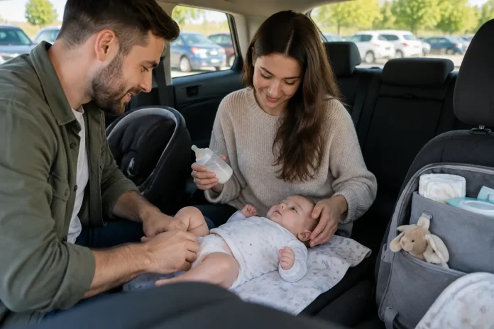 Scaunul auto și drumul lung cu bebelușul când opriți și când continuați